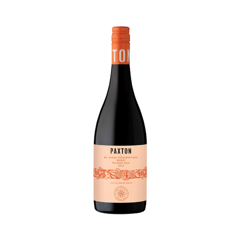 A bottle of Paxton Pollinator NOW Shiraz wine