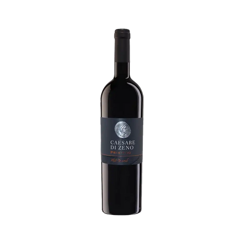 A bottle of Caesare di Zeno Primitivo Salento