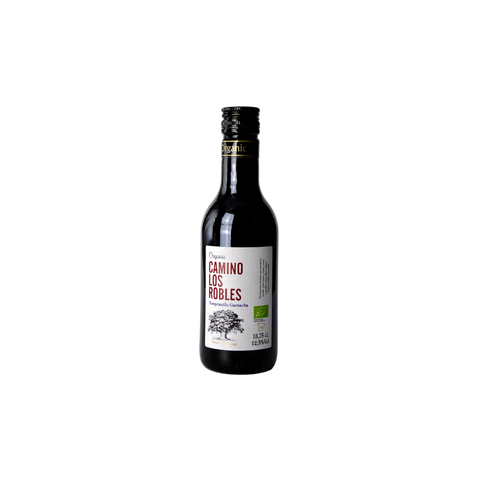 A bottle of Camino Los Robles Tempranillo Garnacha Mini
