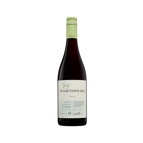 A bottle of De Bortoli The Very Cautious One Shiraz wine