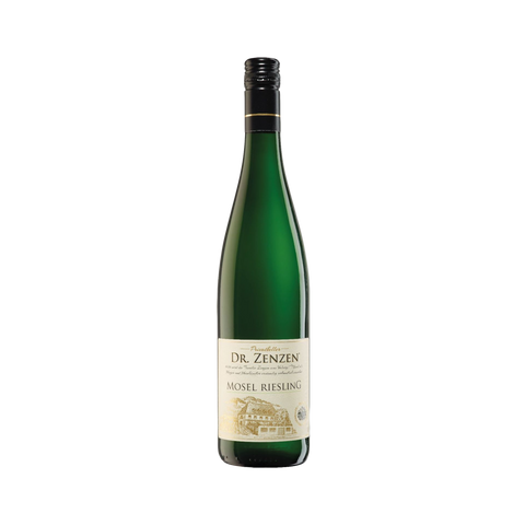 A bottle of Dr. Zenzen 1636 Mosel Riesling wine