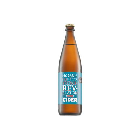 A bottle of Hogan's French Revelation Cider
