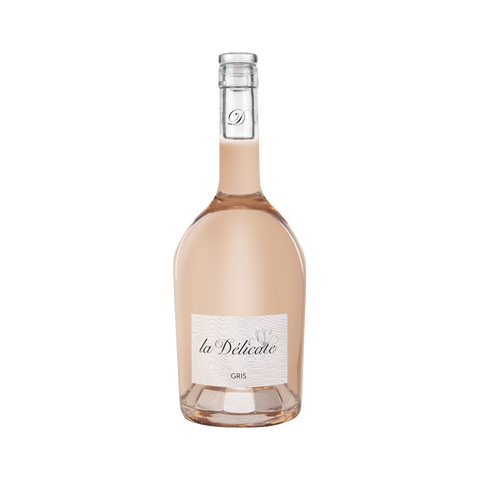 A bottle of La Delicate Rose Gris