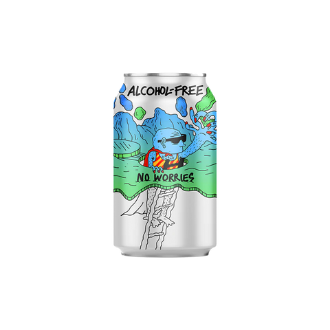 A can of Lervig No Worries Alcohol Free IPA beer