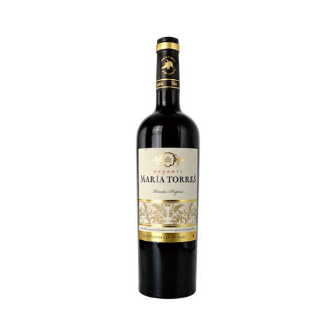A bottle of Maria Torres Tempranillo Syrah wine