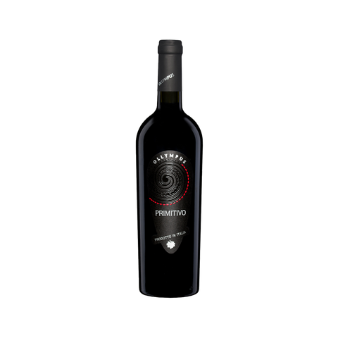 A bottle of Ollympus Primitivo Salento IGT