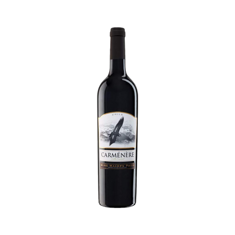 A bottle of Wine Maker's Pride Carmenere Reserva wine