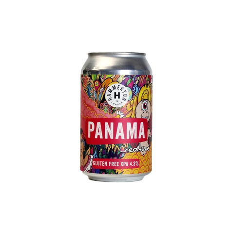 A can of Hammerton Panama Creature XPA beer