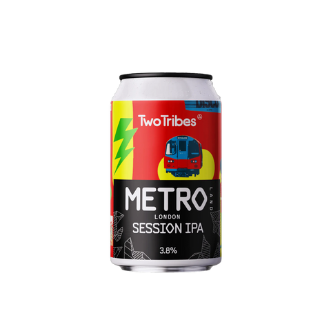 A can of Two Tribes Metroland London Session IPA beer