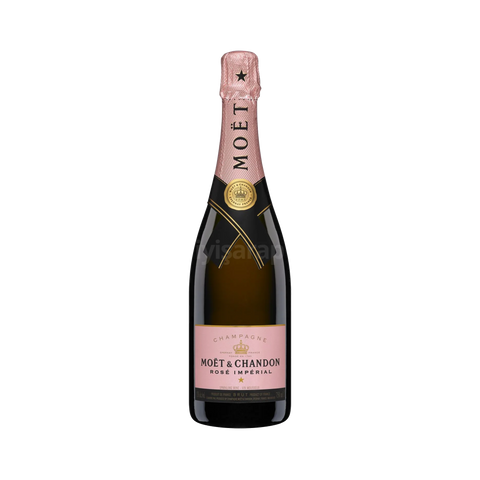 A bottle of Moet & Chandon Rose Imperial NV champagne