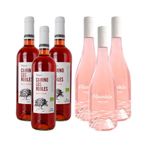 6 bottles of Organic Spanish Rose Wine Mix Case