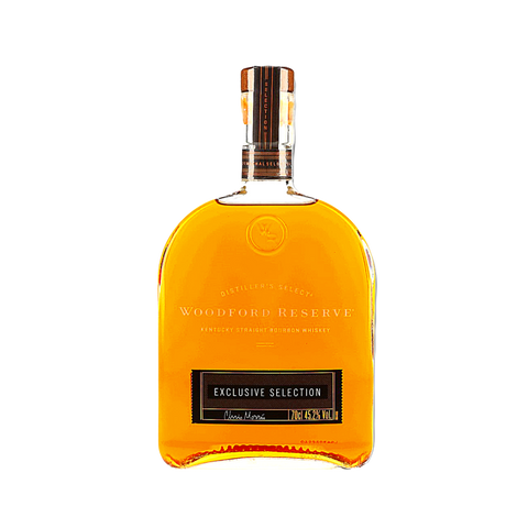 A bottle of Woodford Reserve Bourbon Whiskey 70cl