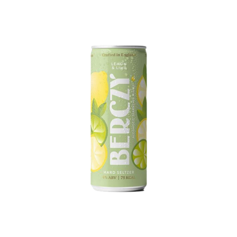 A can of Berczy Lemon & Lime Hard Seltzer