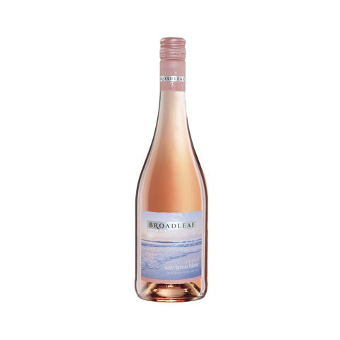 A bottle of Broadleaf Pinked Sauvignon Blanc