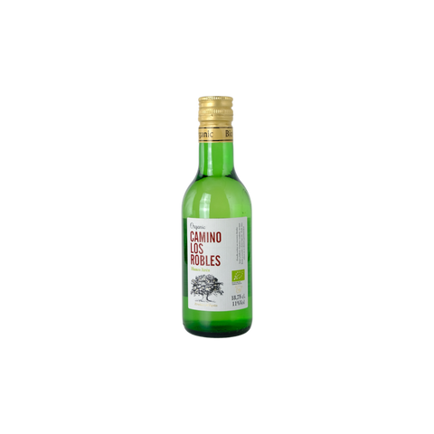 A bottle of Camino Los Robles Blanco Airen Mini