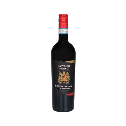 A bottle of Castello Nuovo Montepulciano d'Abruzzo