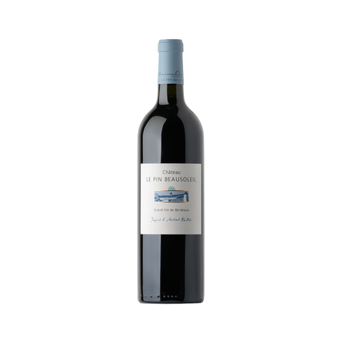 A bottle of Chateau Le Pin Beausoleil Grand Vin de Bordeaux wine