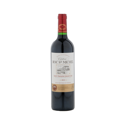 A bottle of Chateau Roc Saint Michel Saint-Emilion Grand Cru wine