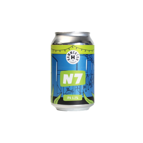 A can of Hammerton N7 IPA beer