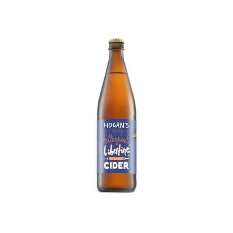 A bottle of Hogan's Libertine Cider