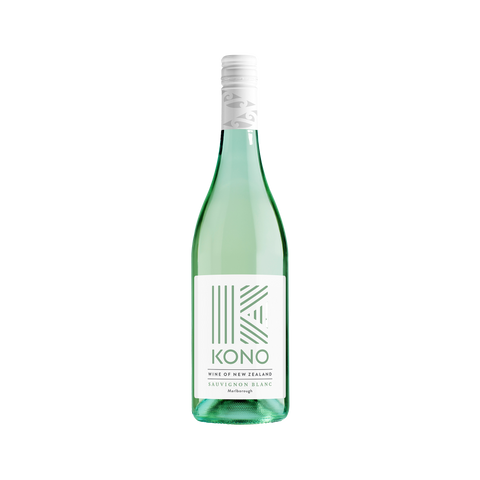 A bottle of Kono Sauvignon Blanc Marlborough wine