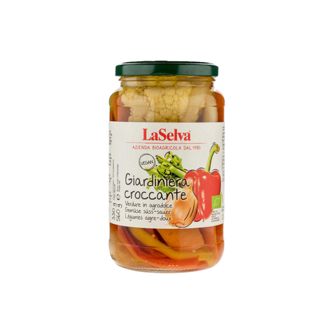 A can of LaSelva Giardiniera Sweet Pickled Vegetables