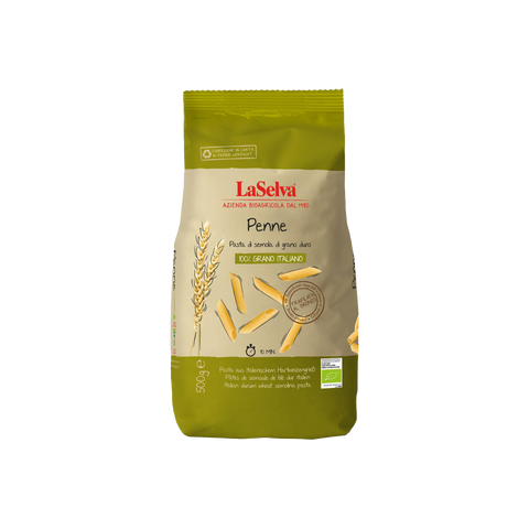 A package of LaSelva Penne Pasta From Durum Wheat Semolina