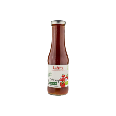 A bottle of LaSelva Tomato Ketchup Classico