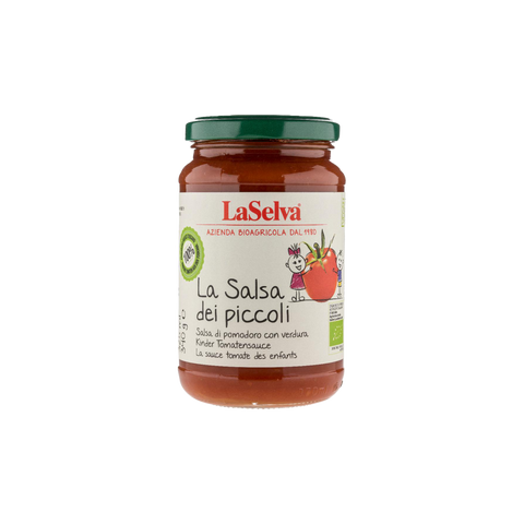 A can of LaSelva Tomato Sauce with Vegetables for Children