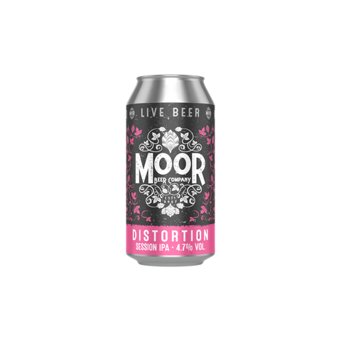 A can of Moor Distortion Session IPA beer