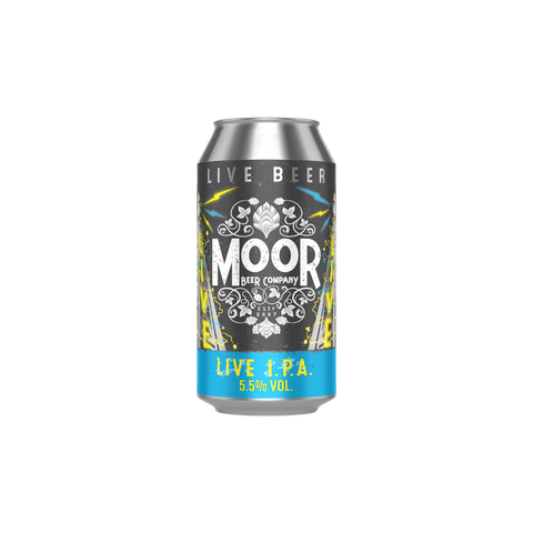 A can of Moor Live IPA beer