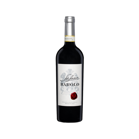 A bottle of Stefano Barolo DOCG wine
