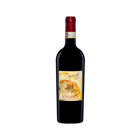 A bottle of T'aspetto Chianti DOCG wine