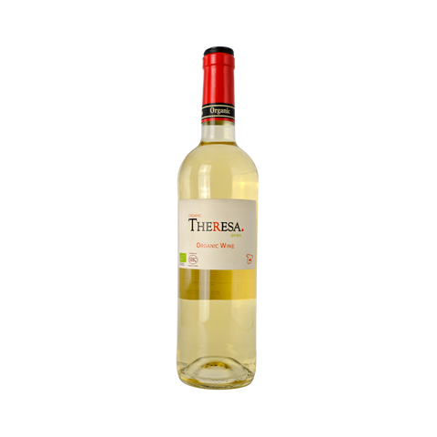A bottle of Theresa Airen white wine