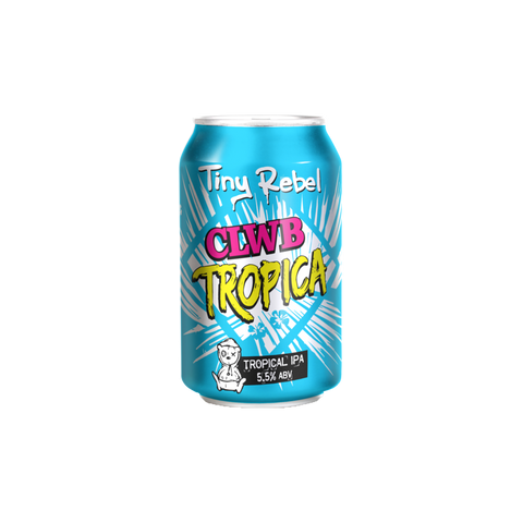 A can of Tiny Rebel Clwb Tropica 330 ml beer